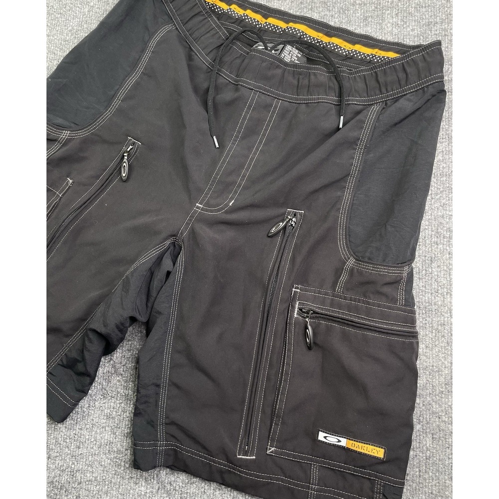 Vintage Y2K Oakley Software Cargo Tactical MTB Padded Shorts Mesh Lined Men's L